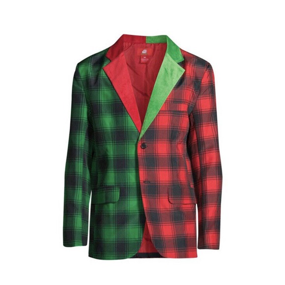 Dec. 25th Mens Holiday Blazer Jacket - Buffalo Split - Size XXL - Picture 5 of 8